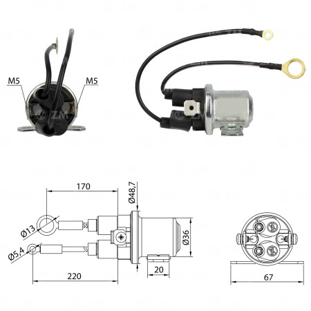 AUTOMATICO AUXILIAR COMPATÍVEL MITSUBISHI 24V VOLVO ZM8408