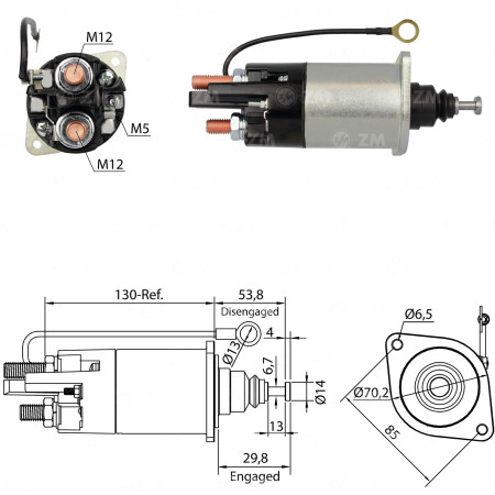 AUTOMATICO COMPATÍVEL DELCO 39MT 12V ZM841