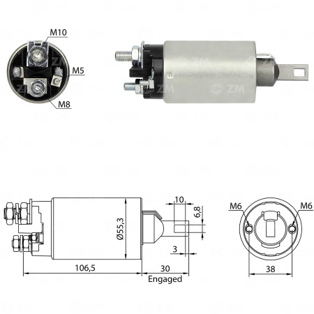 AUTOMATICO COMPATÍVEL MITSUBISHI FORD DIESEL - LONGO ZM890