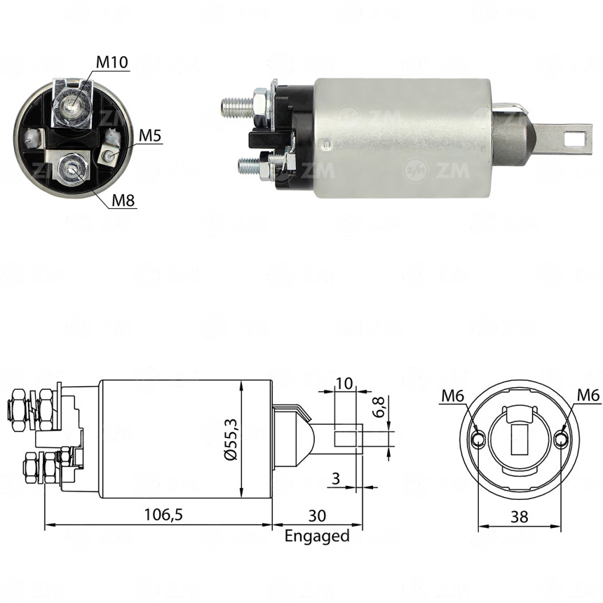 AUTOMATICO COMPATÍVEL MITSUBISHI FORD DIESEL - LONGO ZM890