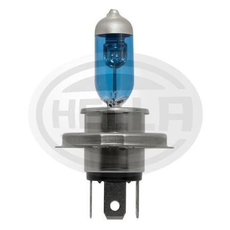 KIT LÂMPADA H4 12V 60/55W BI-IODO - ALTA/BAIXA SUPER BRANCA HELLA HEH4WL
