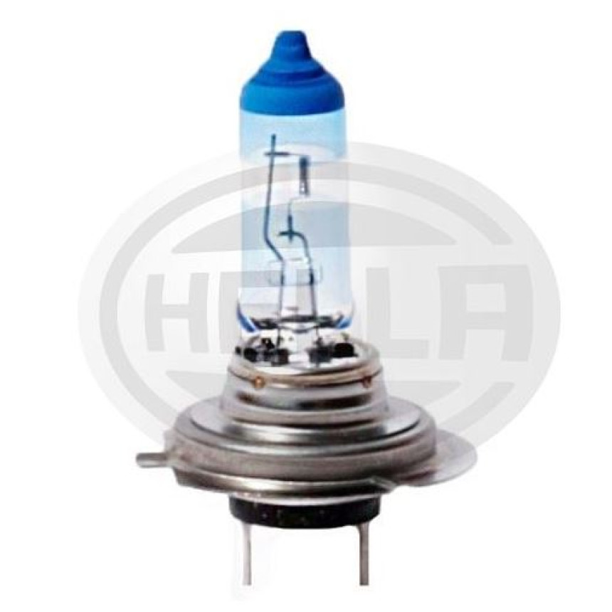 KIT LÂMPADA H7 12V 55W IODO - LUZ BAIXA SUPER BRANCA HELLA HEH7WL