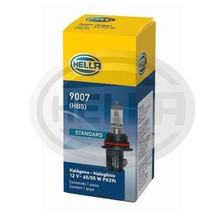 LÂMPADA HB5 12V 65/55W 9007 HELLA HE9007