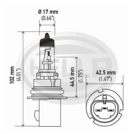 LÂMPADA HB5 12V 65/55W 9007 HELLA HE9007