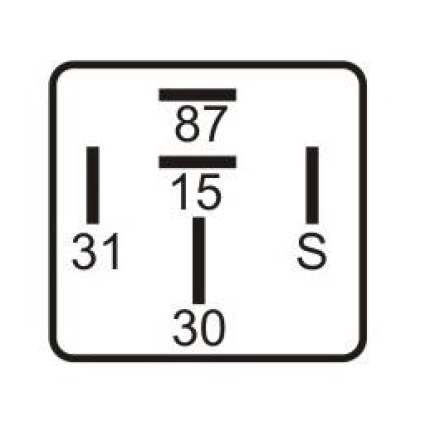 RELE COMUTADOR CARGA COMPATÍVEL 12V 10A 5T - PULSO NEGATIVO DNI0415