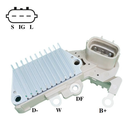 REGULADOR APLIC C/DESC COMPATÍVEL DENSO 63,5MM 3T PLUG RETO - TOYOTA/LEXUS G854 IK5854