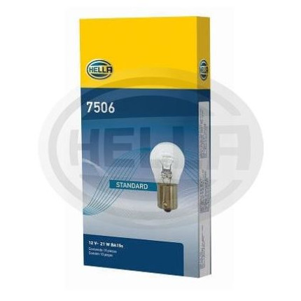 LÂMPADA 1141 12V 21W 1POLO 10PC HELLA HE7506