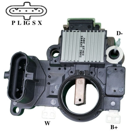 REGULADOR APLIC C/DESC COMPATÍVEL MITSUBISHI 28V S5-/S6 - DIST 27,8MM G791 **SAI MAIS IK5993