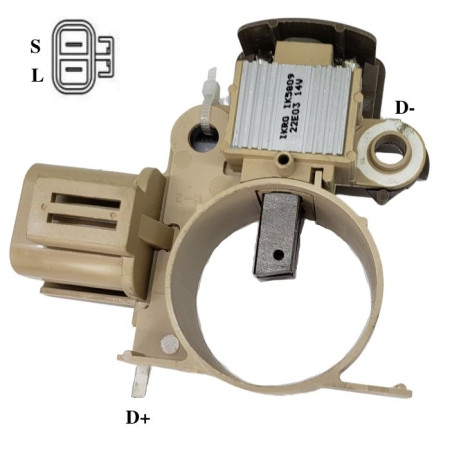 REGULADOR APLIC C/DESC COMPATÍVEL MITSUBISHI PAJERO/L200/H100/BESTA GS G809 IK5809