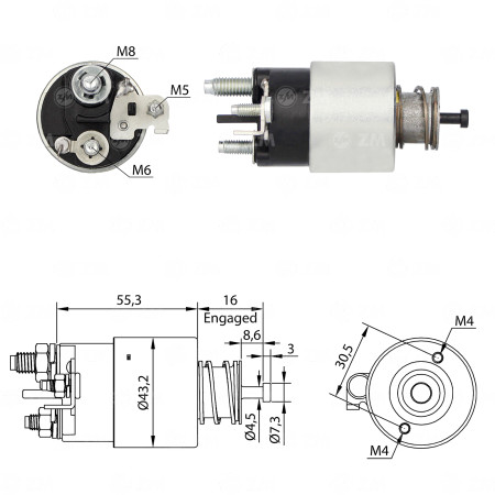 AUTOMATICO MINI COMPATÍVEL VALEO DUSTER/OROCH/MASTER ZM8391