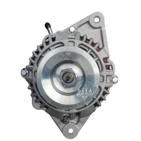 ALTERNADOR COMPATÍVEL MITSUBISHI 12V 75A C/BOMBA - HR/L200/PAJERO (POLIA DUPLA) *FUROS PEQUENOS DIT10135
