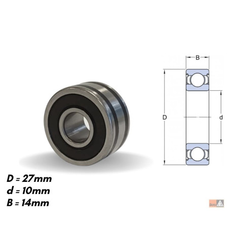 ROLAMENTO COMPATÍVEL B1027D 10X27X14 IKB1027
