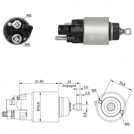 AUTOMATICO COMPATÍVEL BOSCH-MINI ARGO/CRONOS/MOBI/UNO - C/PLUG ZM3281