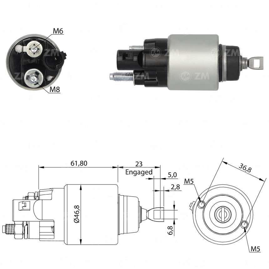 AUTOMATICO COMPATÍVEL BOSCH-MINI ARGO/CRONOS/MOBI/UNO - C/PLUG ZM3281