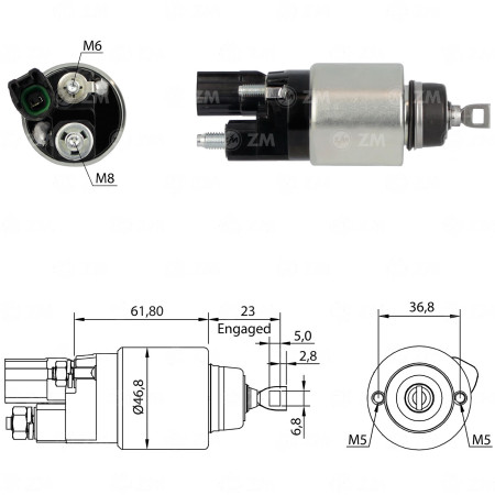 AUTOMATICO COMPATÍVEL BOSCH-MINI COROLLA F000C6 - C/PLUG ZM1281