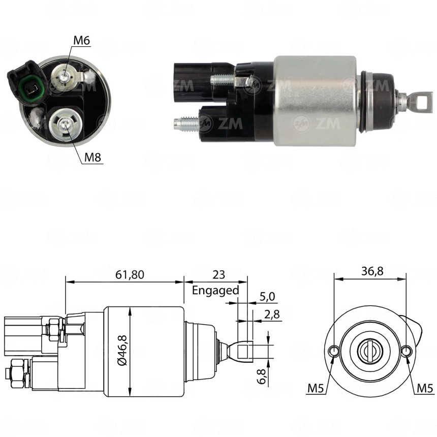 AUTOMATICO COMPATÍVEL BOSCH-MINI COROLLA F000C6 - C/PLUG ZM1281