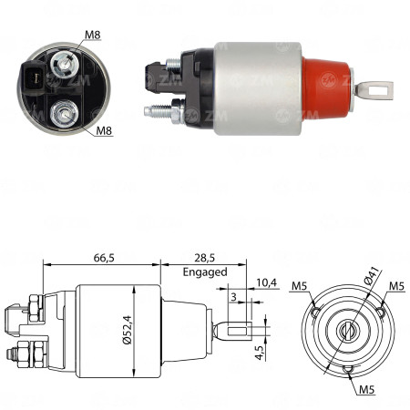 AUTOMATICO COMPATÍVEL BOSCH-MOD 3F BWM 125 320 540 X1 X3 Z4 - C/PLUG ZM1382