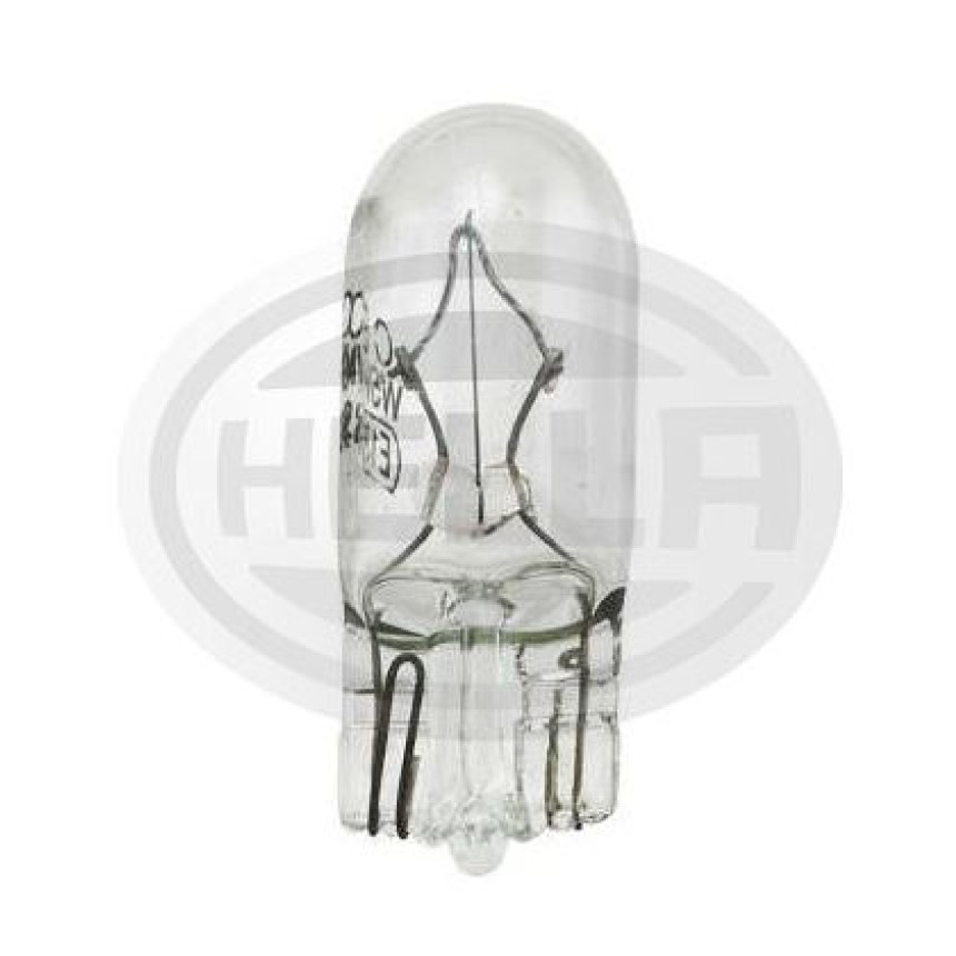 LÂMPADA PINGÃO 2821/2825 24V 5W - BASE VIDRO 10PC HELLA HE2845
