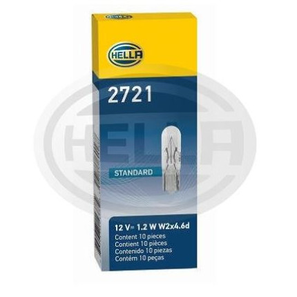 LÂMPADA PINGUINHO 2721 12V 1.2W 10PC HELLA HE2721