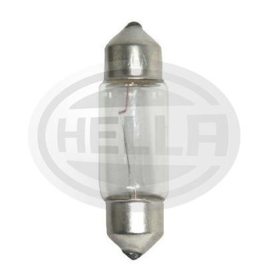 LÂMPADA TORPEDO MEDIA 12V 5W 10X36 10PC HELLA HE6418