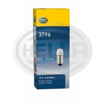 LÂMPADA 53 12V 2W - PAINEL CURTA HELLA HE3796