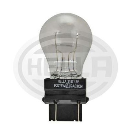 LÂMPADA 3157 12V 27/7W 2POLOS BASE PLASTICA HELLA HE3157