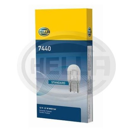 LÂMPADA 6941 12V 21W 1POLO BASE VIDRO GRANDE HELLA HE7440