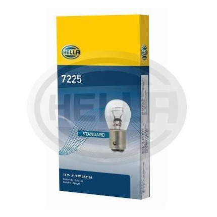 LÂMPADA 1057 12V 21/5W 2POLOS PINO Y TRANSVERSAL 7528/7225 HELLA HE7225
