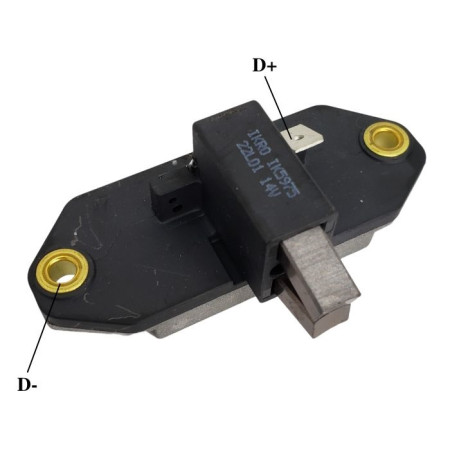 REGULADOR APLIC C/DESC COMPATÍVEL ISKRA 14V VALMET/MASSEY *CURTO G403 IK5975