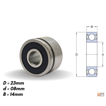 ROLAMENTO COMPATÍVEL B885D 8X23X14 IKB885