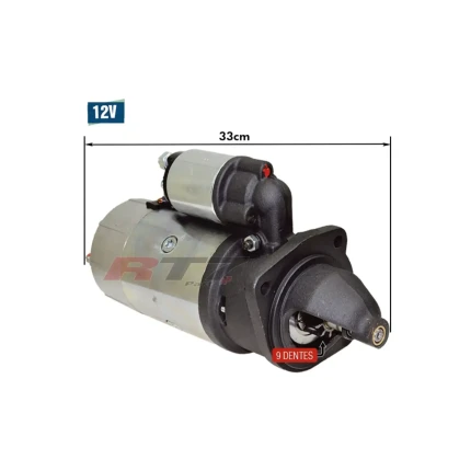 MOTOR DE PARTIDA ARRANQUE COMPATÍVEL COM BOSCH JF 12V 9D VALMET VW FORD AGRALE MWM 9000083036