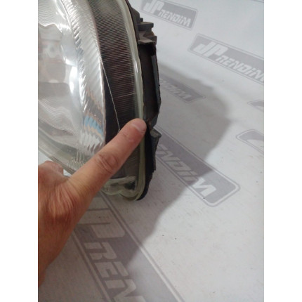 Farol Direito Ford Fiesta-Courier Lente de Vidro Fo-11 Ano 2000 2001 2002 2003 2004 2005 a 2010 - Usado