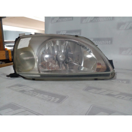 Farol Direito Ford Fiesta-Courier Lente de Vidro Fo-11 Ano 2000 2001 2002 2003 2004 2005 a 2010 - Usado