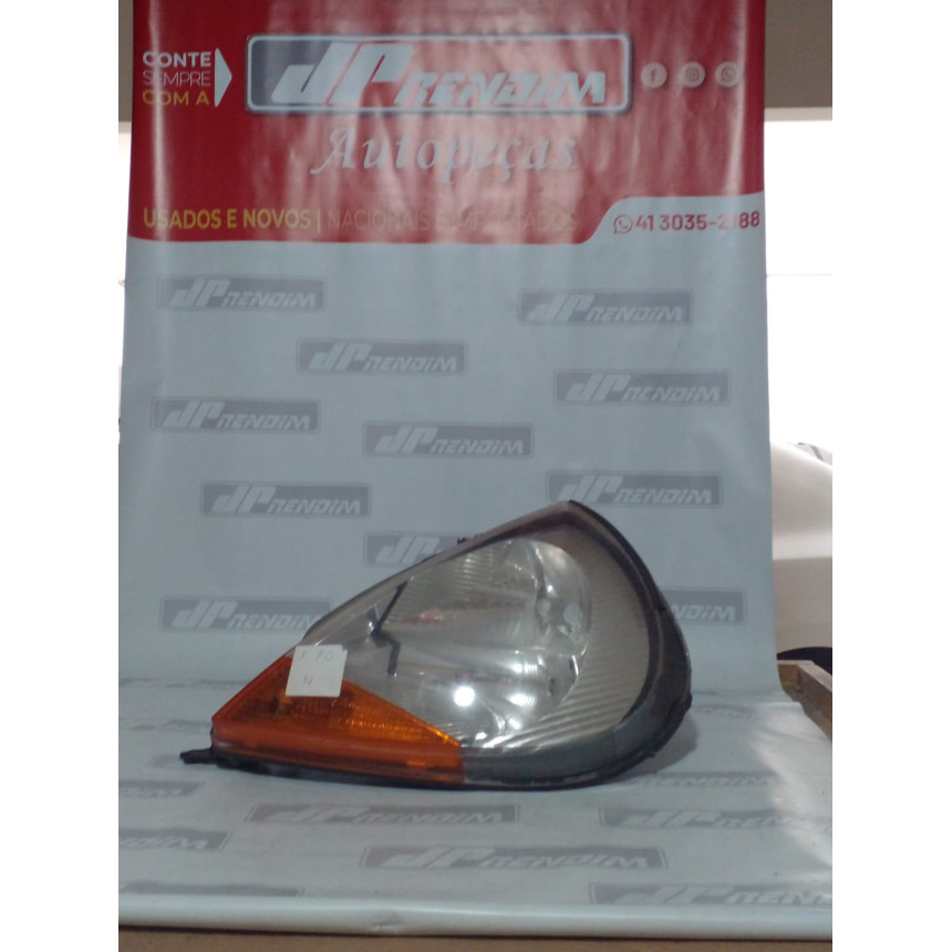 Farol Esquerdo Ford Ká Fo-14 Ano 1997 1998 1999 2000 2001 2002 a 2007 - Usado