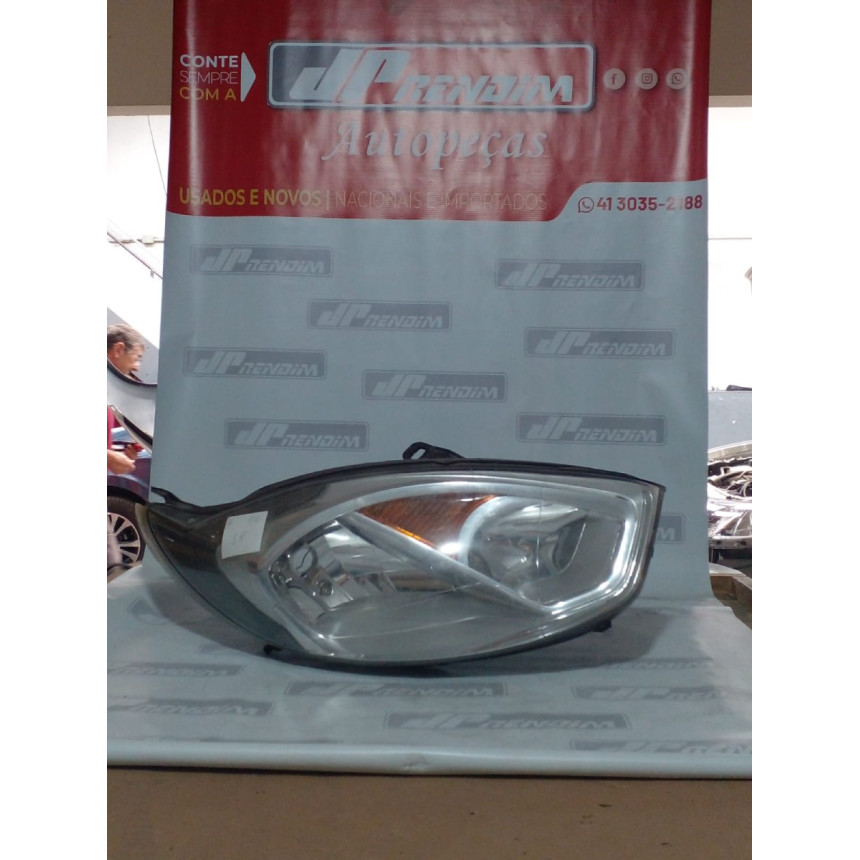 Farol Direito Ford Fiesta Fo-18 Ano 2010 2011 2012 2013 2014 - Usado