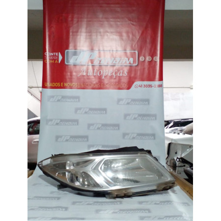 Farol Direito Chevrolet Ônix-Prisma Cromado C-27 Ano 2013 2014 2015 2016 2017 - Usado