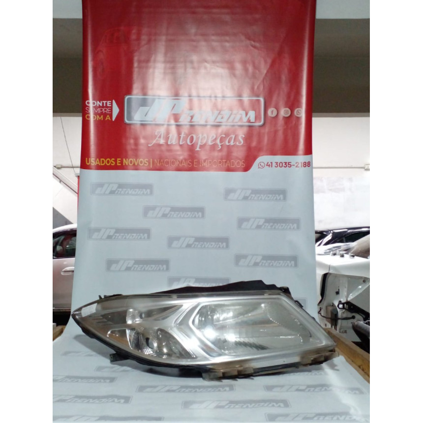 Farol Direito Chevrolet Ônix-Prisma Cromado C-27 Ano 2013 2014 2015 2016 2017 - Usado