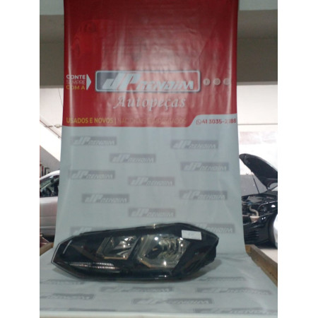 Farol Esquerdo VW Polo-Virtus Máscara Negra Vw-55 Ano 2018 2019 2020 2021 2022 - Usado