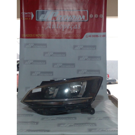 Farol Esquerdo VW Fox-Spacefox Máscara Negra Vw-56 Ano 2015 2016 2017 2018 2019 2020 2021 2022 - Usado