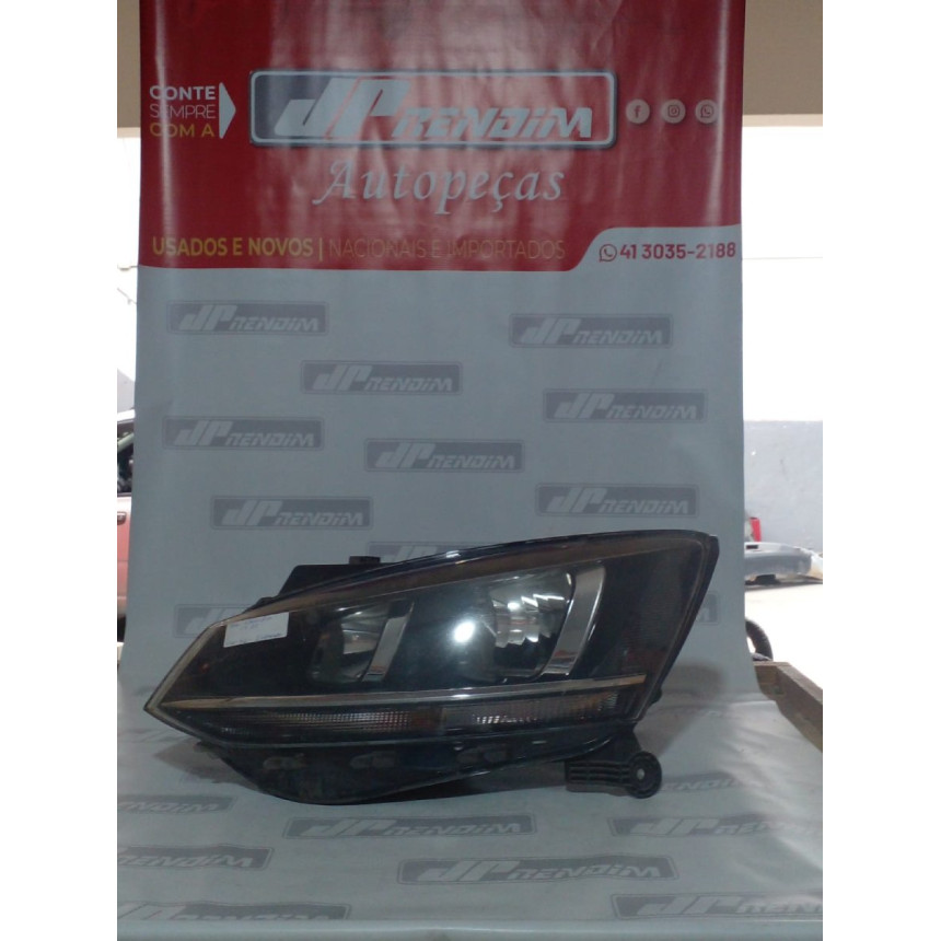 Farol Esquerdo VW Fox-Spacefox Máscara Negra Vw-56 Ano 2015 2016 2017 2018 2019 2020 2021 2022 - Usado