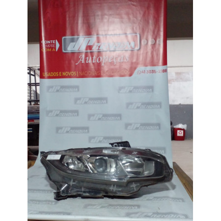 Farol Direito Honda New Civic c/ Led H-28 Ano 2017 2018 2019 2020 - Usado