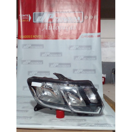 Farol Direito Renault Sandero-Logan Re-45 Ano 2015 2016 2017 2018 - Usado