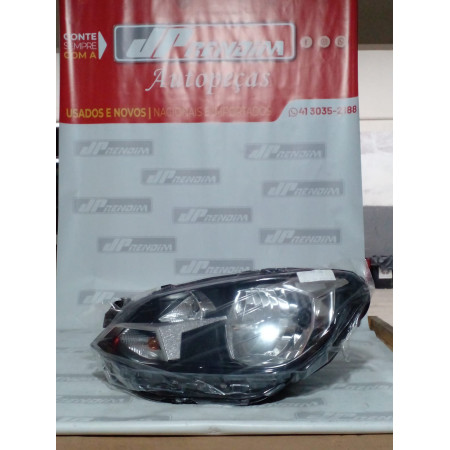 Farol Esquerdo VW Up Máscara Negra Vw-58 Ano 2018 2019 2020 2021 - Novo
