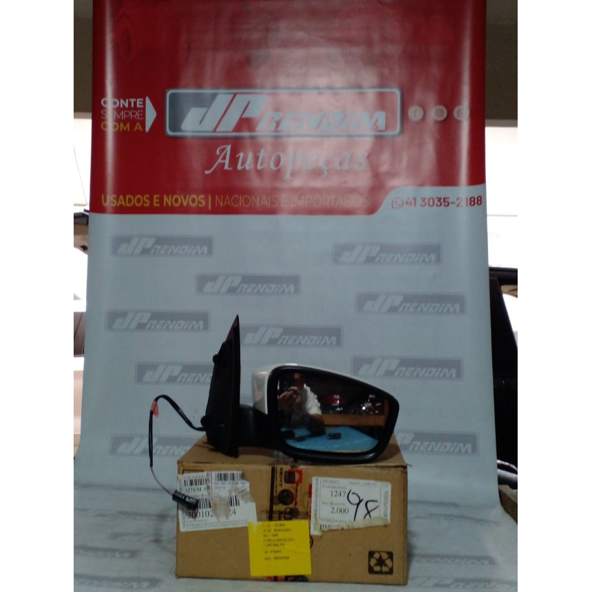 Retrovisor Direito VW Gol-Voyage G5 Elétrico com Capa Vw-01 Ano 2009 2010 2011 2012 2013 - Novo