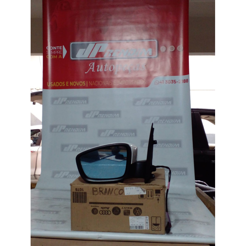 Retrovisor Esquerdo VW Gol-Voyage G5 Elétrico com Capa Vw-02 Ano 2009 2010 2011 2012 2013 - Novo