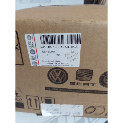 Retrovisor Esquerdo VW Gol-Voyage G5 Elétrico com Capa Vw-02 Ano 2009 2010 2011 2012 2013 - Novo