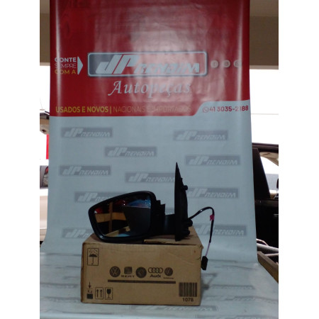 Retrovisor Esquerdo VW Gol-Voyage G5 Elétrico sem Capa Vw-03 Ano 2009 2010 2011 2012 2013 - Novo