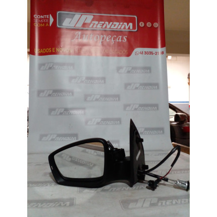 Retrovisor Esquerdo VW Gol-Voyage G6 G7 Manual com Pisca sem Capa Vw-05 Ano 2013 2014 2015 2016 2017 2018 2019 2020 - Novo