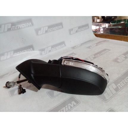 Retrovisor Esquerdo VW Gol-Voyage G6 G7 Manual com Pisca sem Capa Vw-05 Ano 2013 2014 2015 2016 2017 2018 2019 2020 - Novo