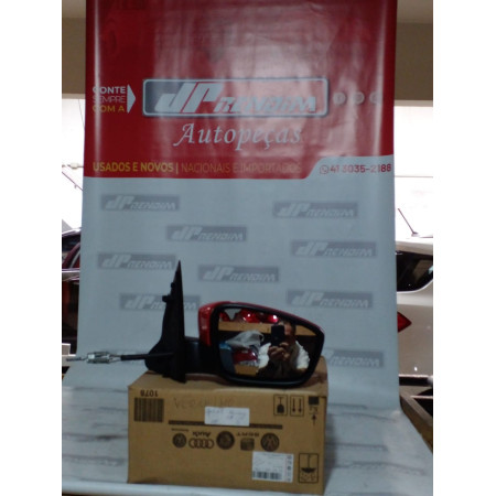 Retrovisor Direito VW Gol-Voyage G5 Manual com Capa Vw-08 Ano 2009 2010 2011 2012 2013 - Novo